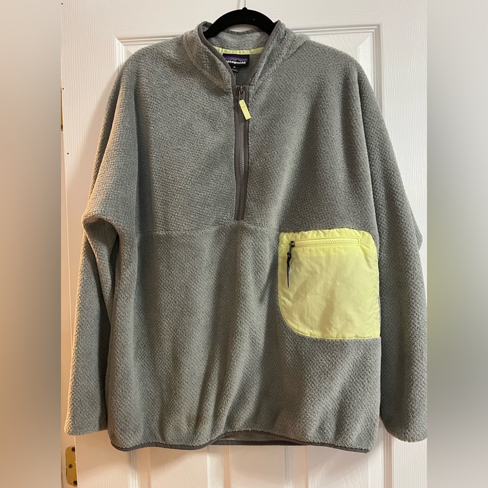 Patagonia Gray and Yellow Women's Sweater